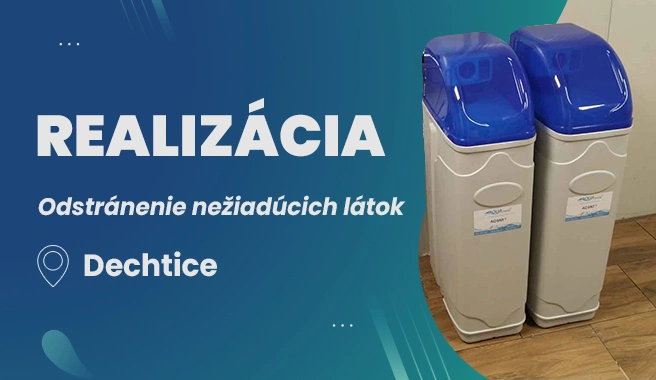 Realizácia – odstránenie nežiadúcich látok z vody, Dechtice