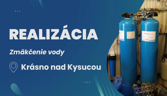 Realizácia – zmäkčenie vody pre technologické účely, Krásno nad Kysucou